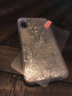 iPhone X & XS case and glass protector