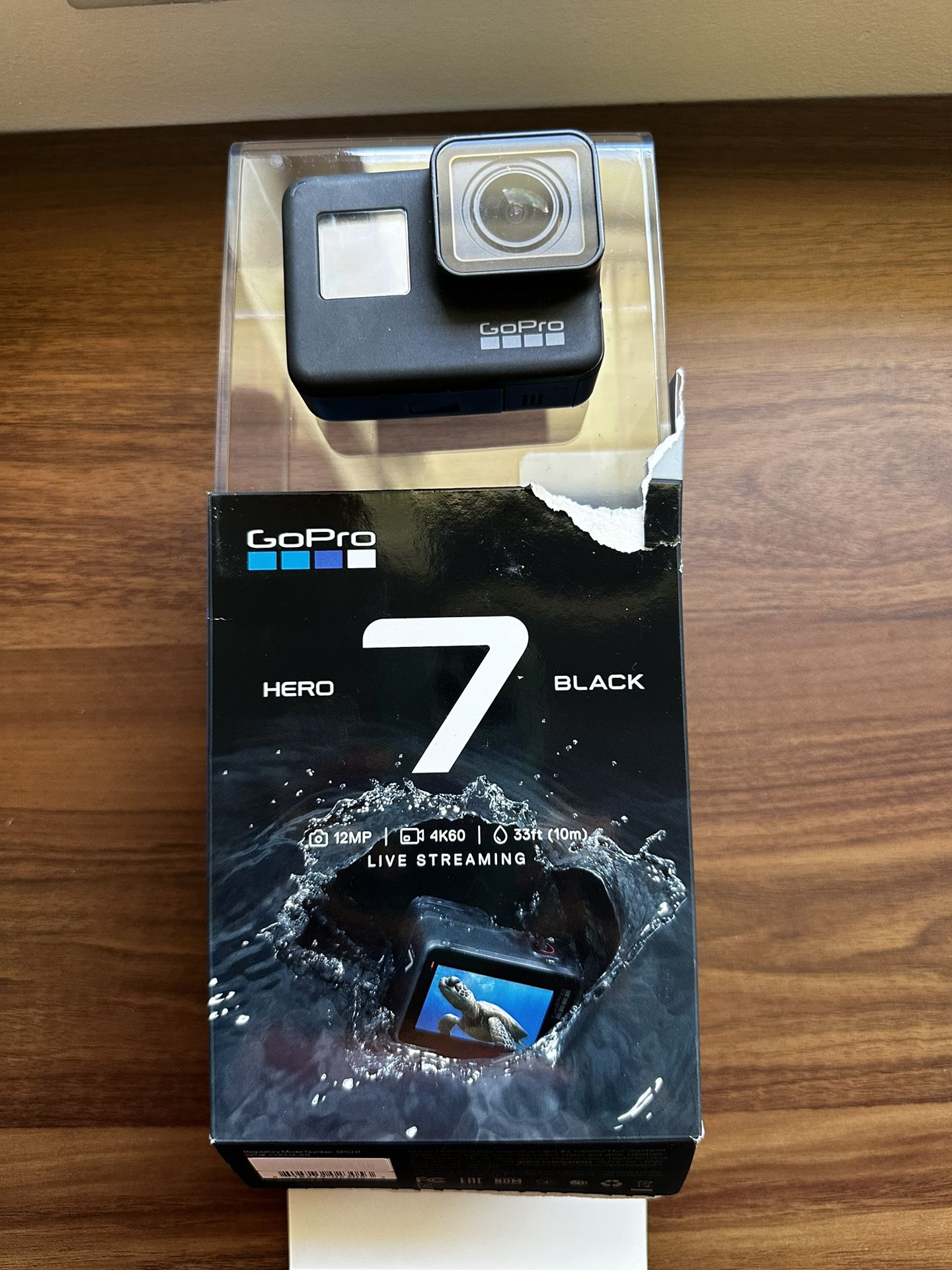 GoPro 7 Hero Black With Original Box Plus Accessories 