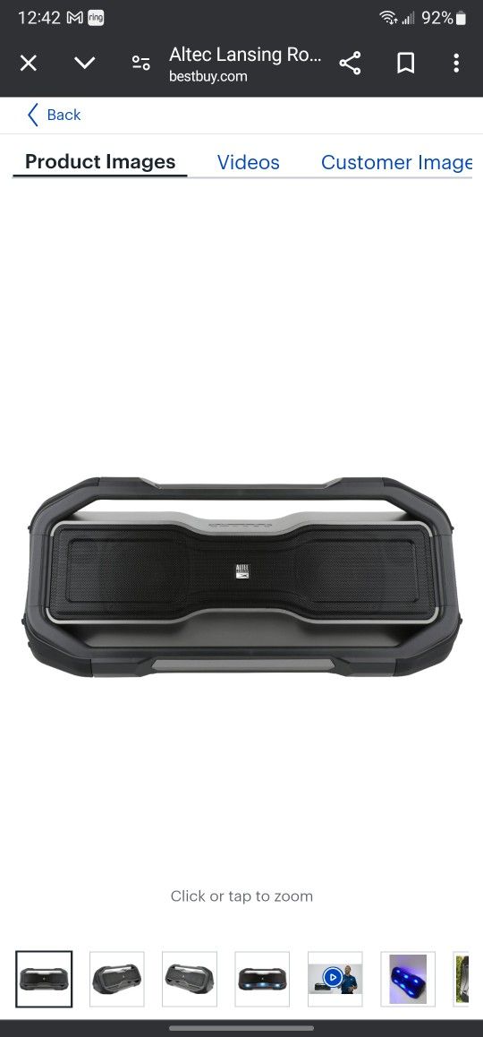 Altec Lansing Rock Box XL Insanely Loud Bluetooth Speaker Wanting 70 Or Best Offer