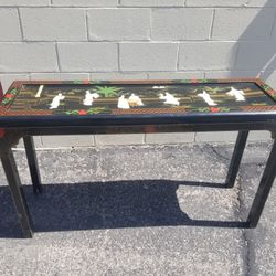 Chinese Or Japanese Style Sofa Table Mother Of Pearl 