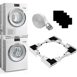 Upgrade Washer Dryer Stacking Kit, Universal Washer Dryer Stacking Kit Adjustable 29/28/27/26/25/24 Inch, Small Space Saving Solution Stacking Kit for