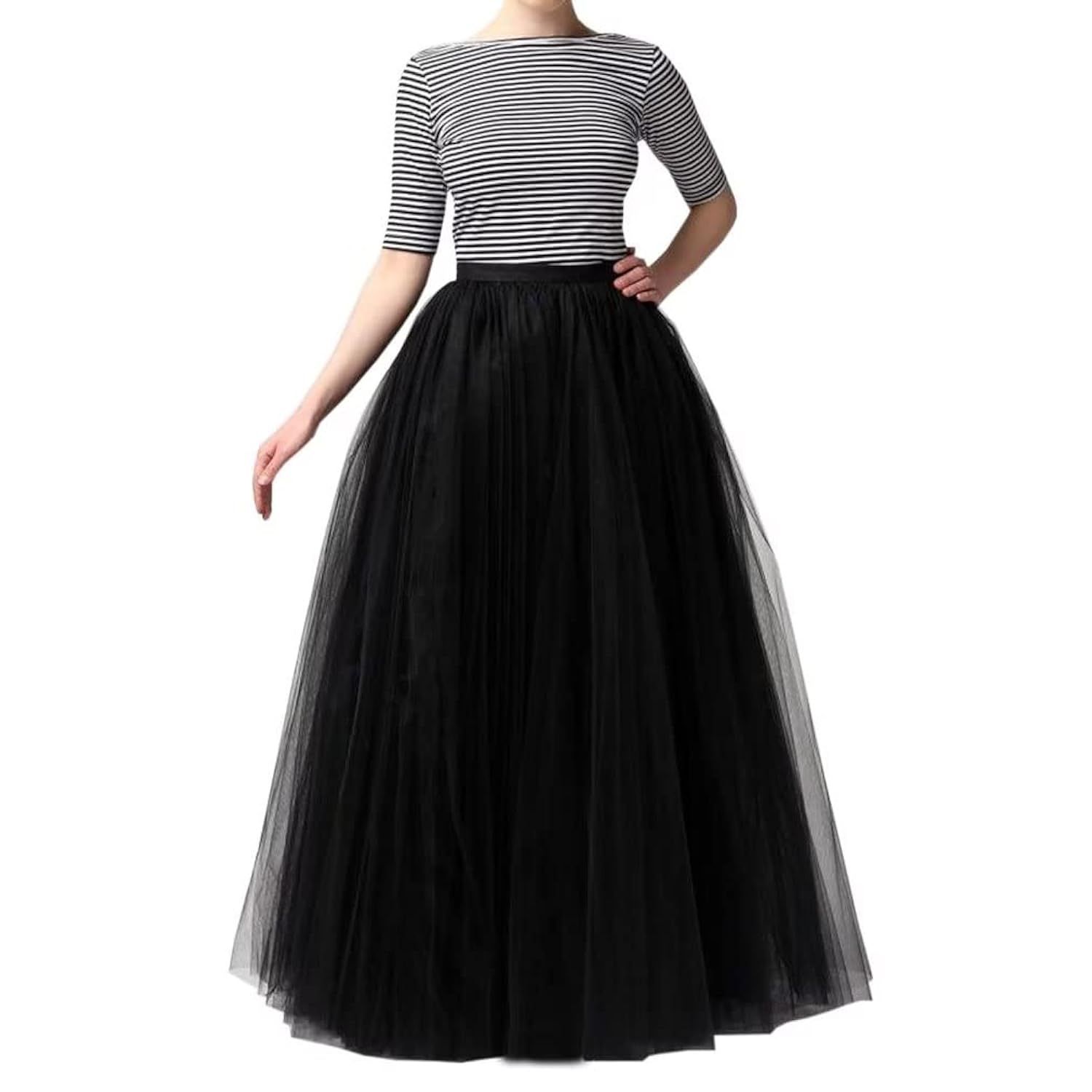 Long tulle skirt for women, evening party skirts