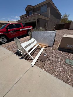 Free bed and dresser with vanity