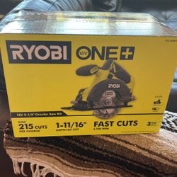 Ryobi One+ Cordless 5-1/2 in. Circular Saw with 4Ah Battery and Charger