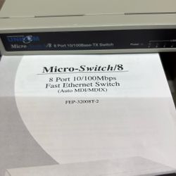 8 Port 10/100 Ethernet Switch 