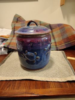 Handmade Pottery Cookie Jar
