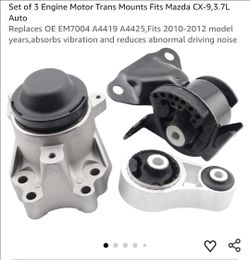 New Set of 3 Engine Motor Trans Mounts