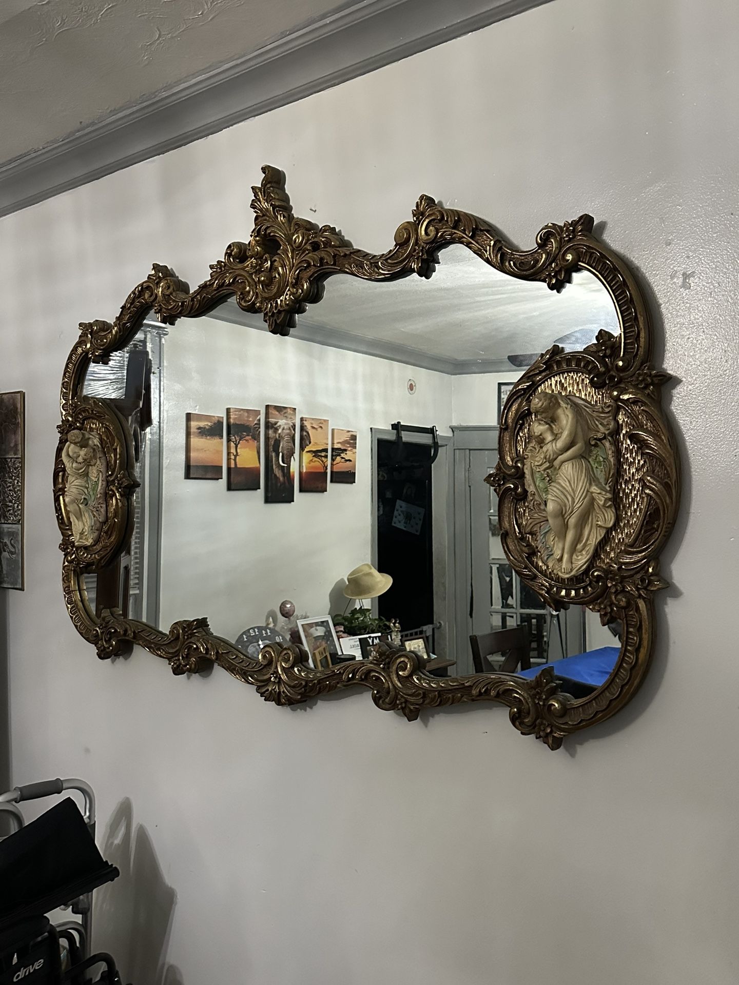 Antique French Rococo Mirror