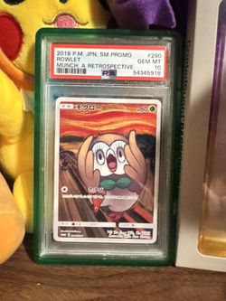 Rowlet Munch Card PSA 10