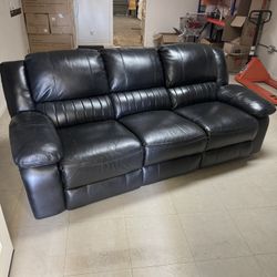 Leather Recliner Couch