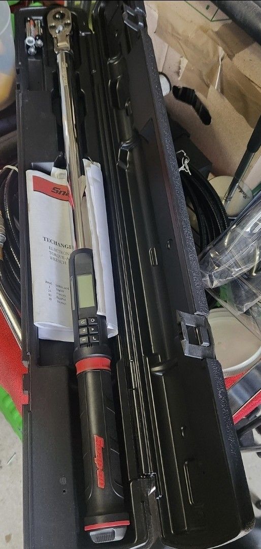 NEW SNAP ON 3/8" DRIVE FLEX HEAD DIGITAL TORQUE WRENCH