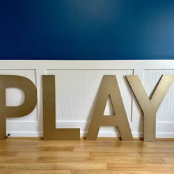 Large PLAY Wall Art/Decor