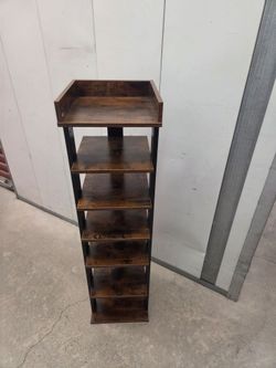Brown media stand - VHS stand