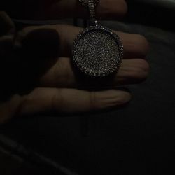 Moisnite Pendant Medium Size 925 Silver 