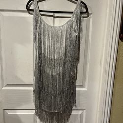 Silver Eras Tour Inspired Dress 