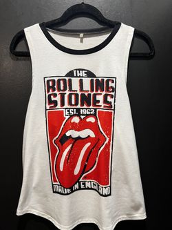 The Rolling Stones Racerback Tank Top - Women's White Medium