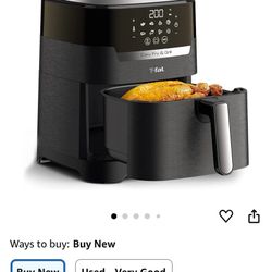 T-fal Air Fryer & Grill Combo – Digital, 4.4 QT, Black