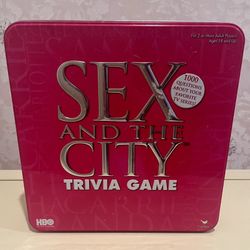 Sex and the City Trivia Game HBO TV Series Show Board Game New in Sealed Tin Box