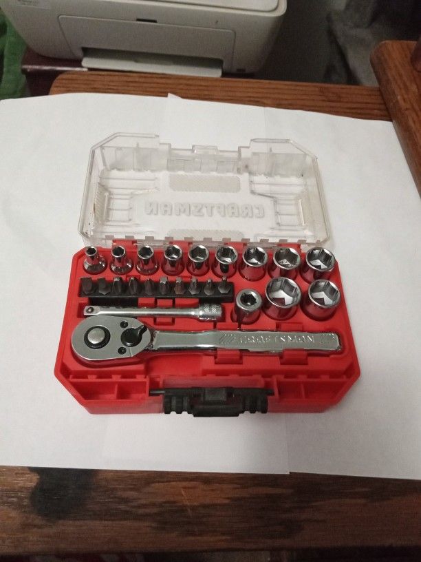 24-piece Craftsman 1/4-inch drive mechanics tool set