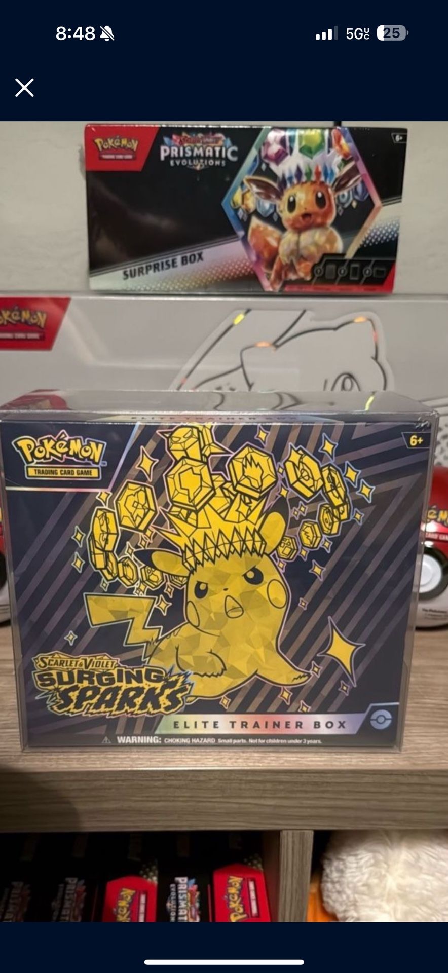 2 ETBS 1 Regular 1 Pokemon Center Exclusive 