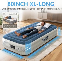  Vosser Twin Air Mattress With Bed Sheet Set