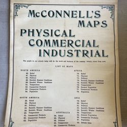 Antique Multi Page School Maps