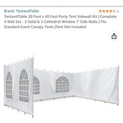 20x40 Foot Sidewall Tent Kit(no Tent) 