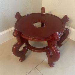Large Chinese/Asian Wood Pot Stand