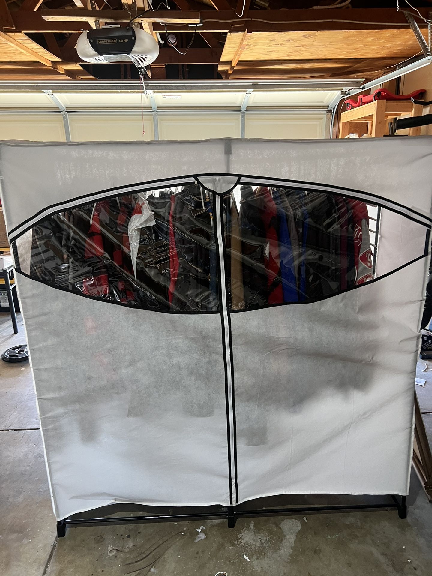 Free Clothes Closet With Cover 