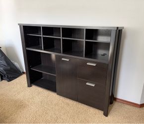 Office Multi Storage Cabinet, black
