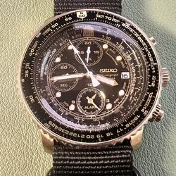 Seiko Flightmaster SNA414P1 Chronograph 200M Pilot's Watch June 2006 - 7T62-0EB0