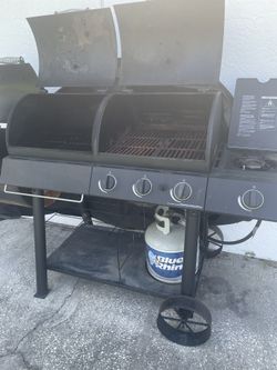 Oklahoma joes Gas and coal Grill smoker