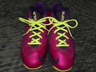 LeBron X 10 Wild Berry and Lime 10.5
