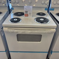 Hotpoint 30 in. 4 Burner Element Free-Standing Electric Range in White