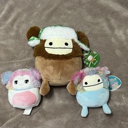 3 New Squishmallows Benny Zozo