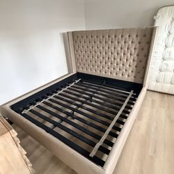Stunning Tufted King Bed Frame