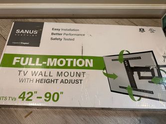 SANUS Full-Motion TV Wall Mount (42”–90”) – Brand New