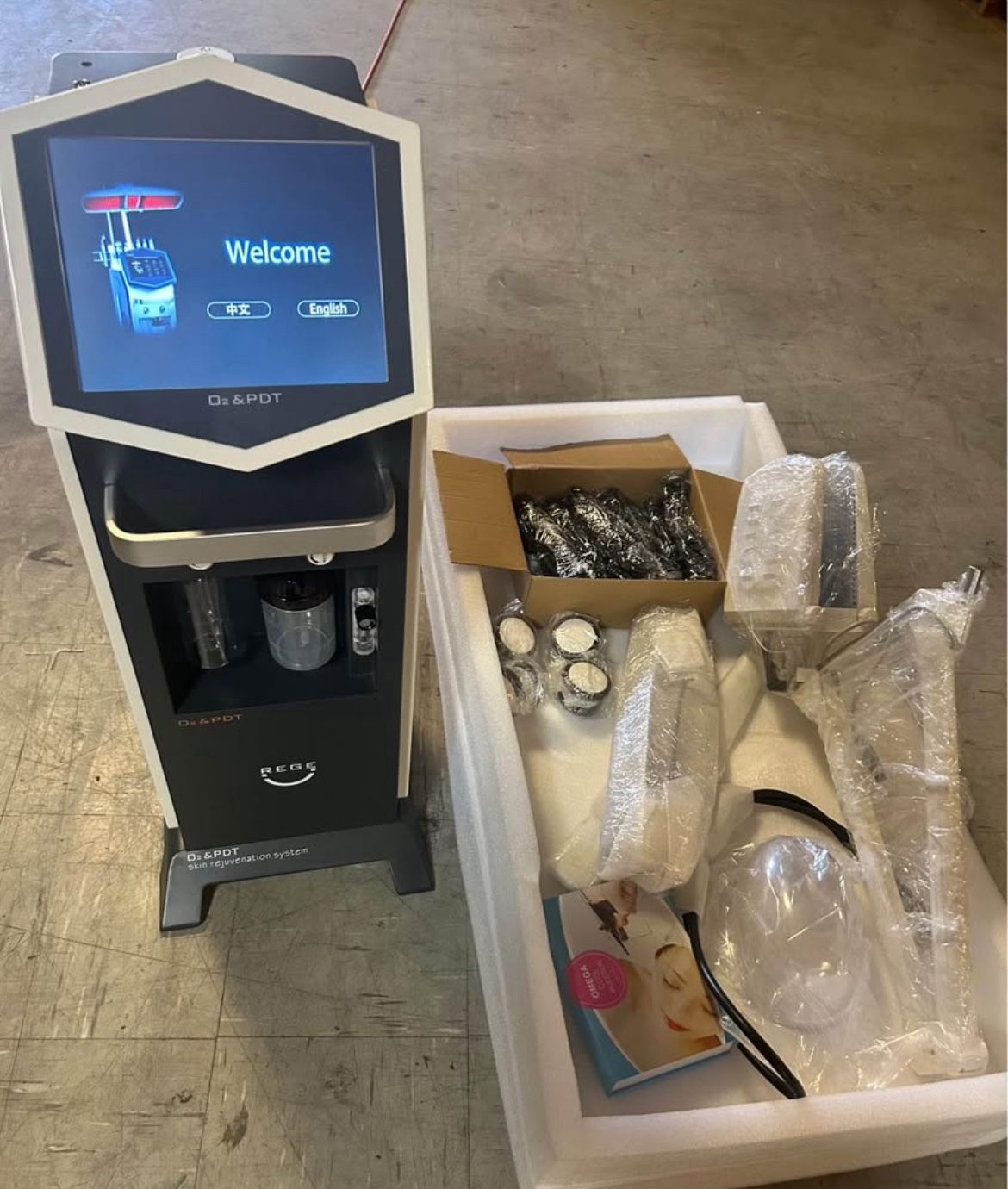 Oxygen Facial Machine Water Oxygen Jet Pdt Led Light Therapy Professional Beauty Device Machine