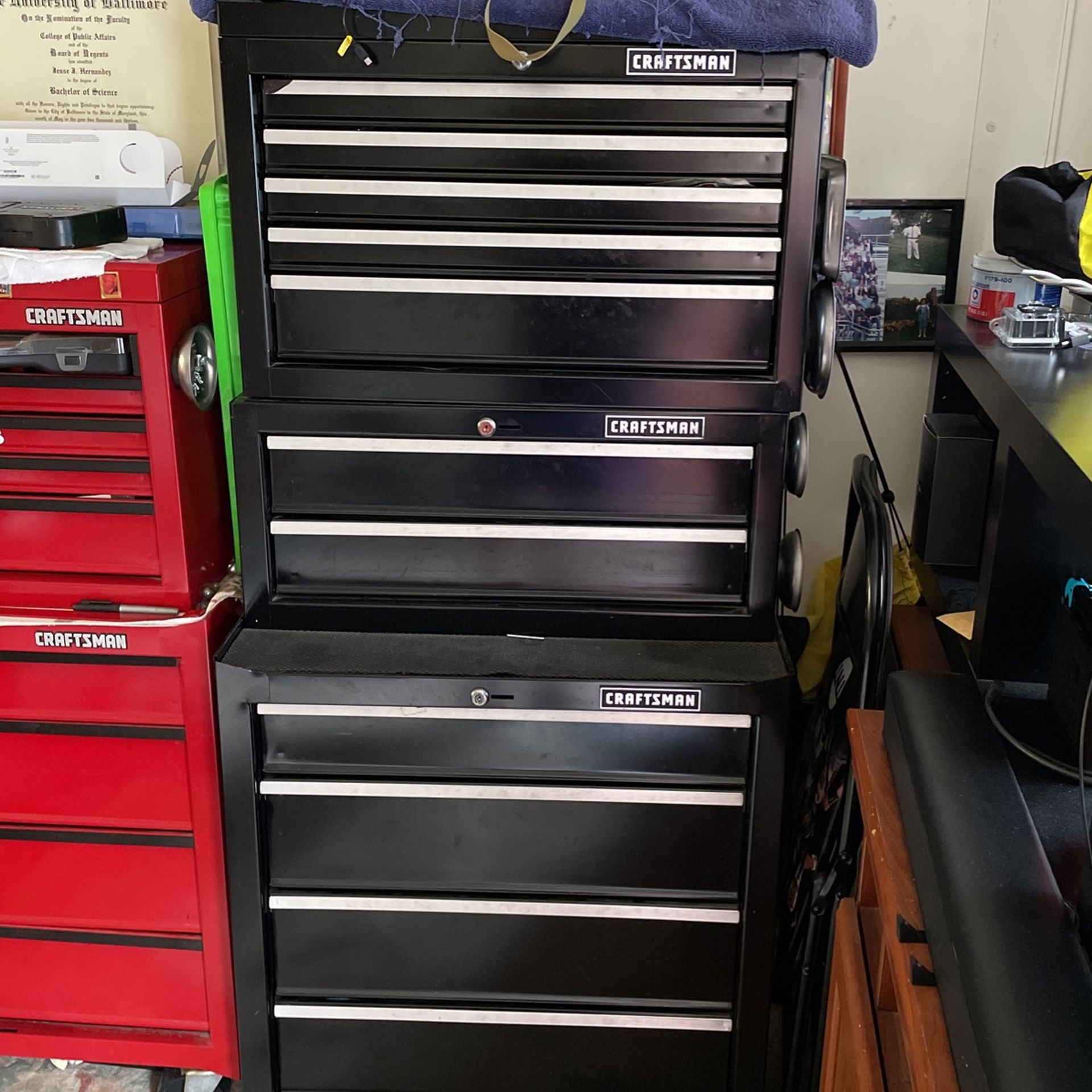 Craftsman 3 Piece Tool Box OBO
