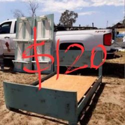 Bedroom Set Bed Frame With Side Rack Size Full And Two Door Shelf Light Up Solid Wood In Good Condition 