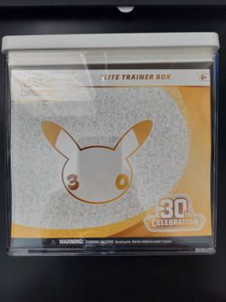Pokemon 30th Anniversary- ETB, Poster, Tech Sticker Collection, and Knockout Boxes - Sealed