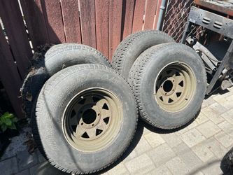 4 wheels off Willys MB jeep