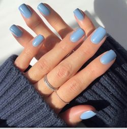 Glamnetic Press On Nails -CASHMERE BLUE-New