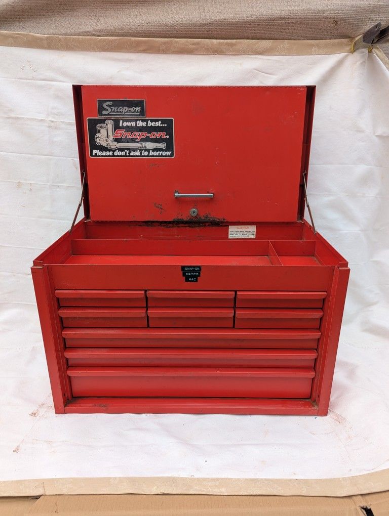 Snap On 9 drawer flip top Toolbox Heavy Duty (no key)