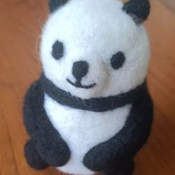 Handmade Felt Wool Doll-Panda