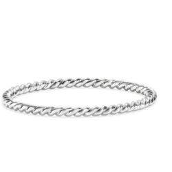 NEW James Michelle TWIST stacking Ring. Silver.   Sz 4.5/5 