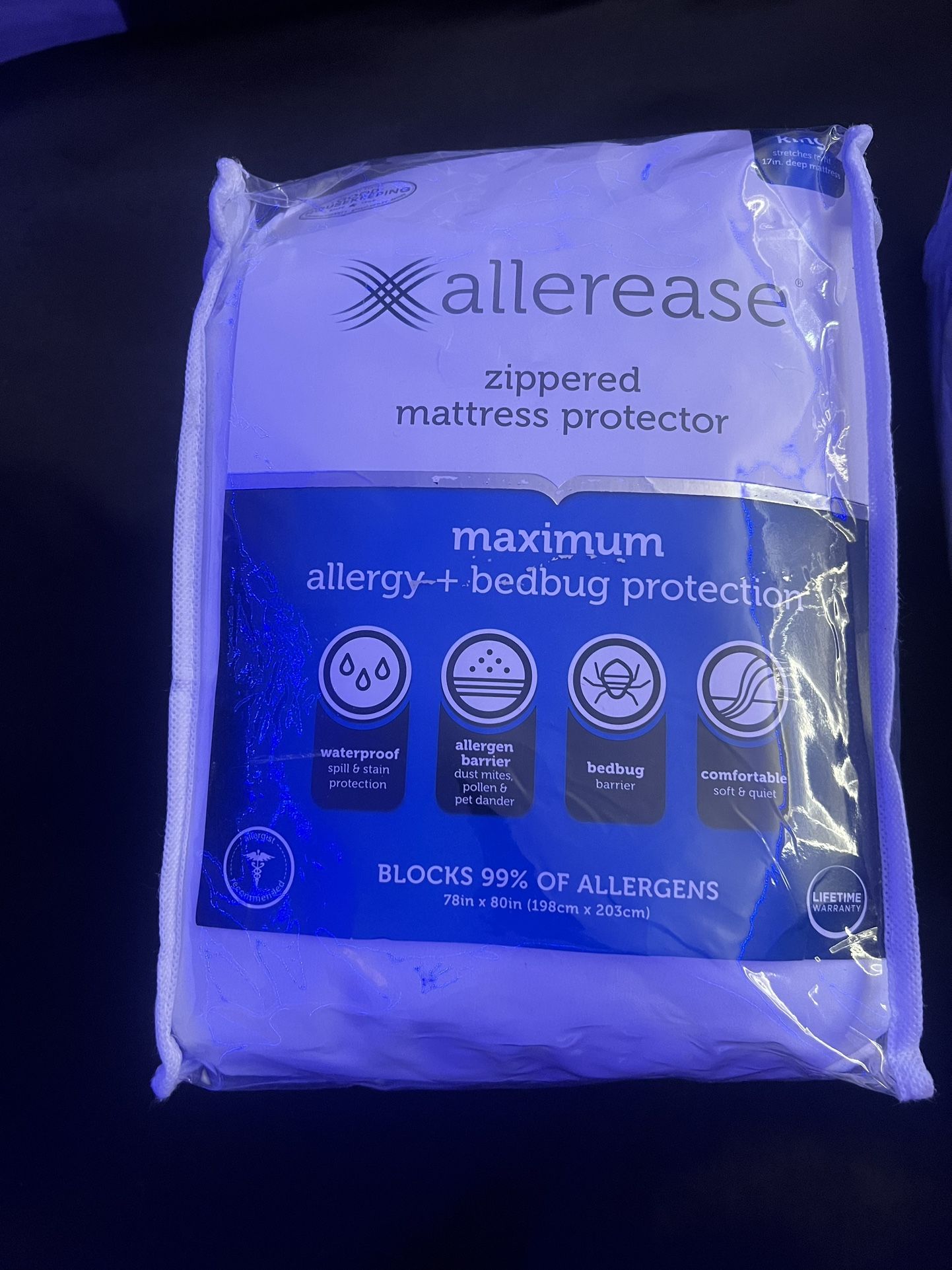 Allerease Maximum Zippered Mattress Protector – King Size