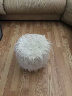 Faux Fur Stool