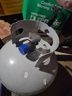 Empty propane tank