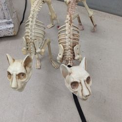 Cat Skeletons Halloween Decors 